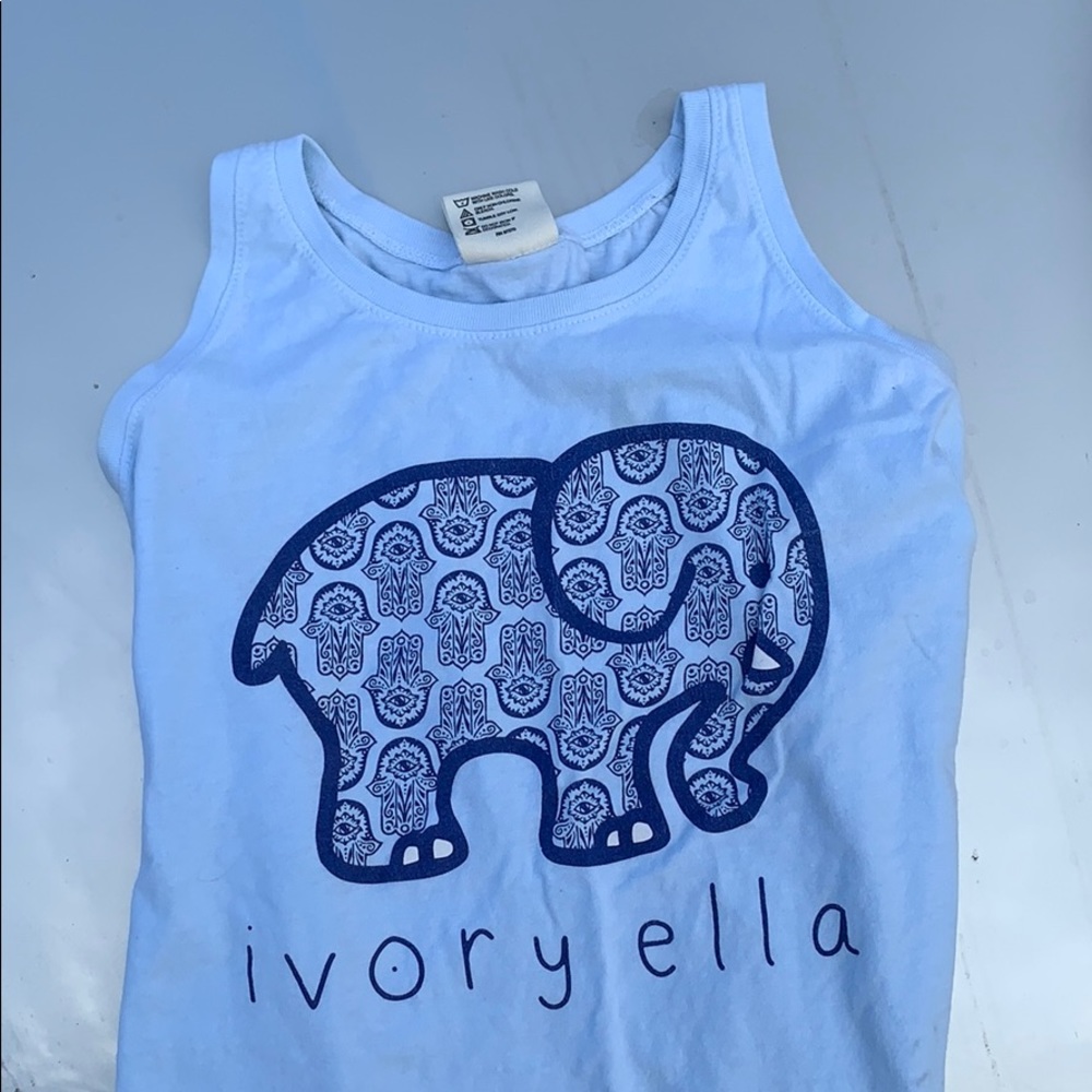 Blue ivory ella tank